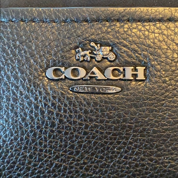 LIKE NEW!! COACH SATCHEL CROSS BODY NYLON/LEATHER - Picture 6 of 8